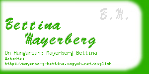 bettina mayerberg business card